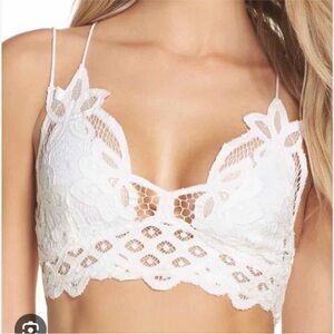Elegant White Lace Bralette